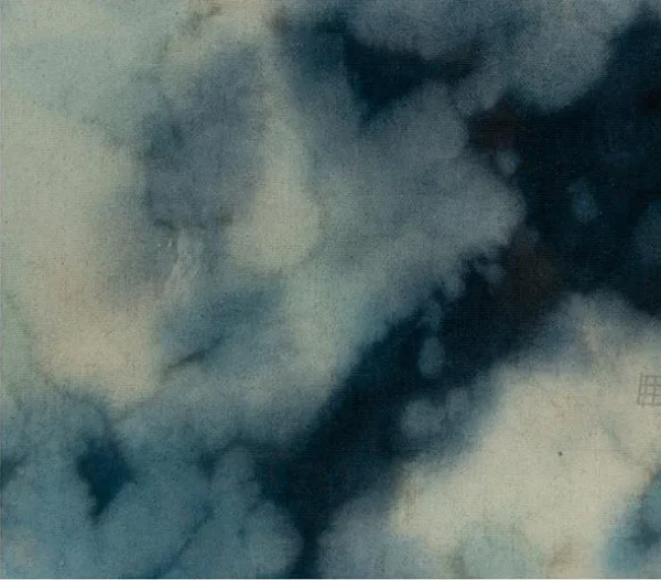 Indigo Ink Set of 2 in Acrylic Frames, 50 x 50 cm Each — detail