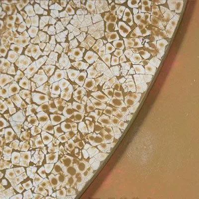 Mother of Pearl Moon Set of 2 in mustard — detail