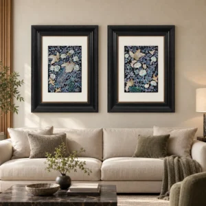 Mother of Pearl Garden Set of 2 in black — front view