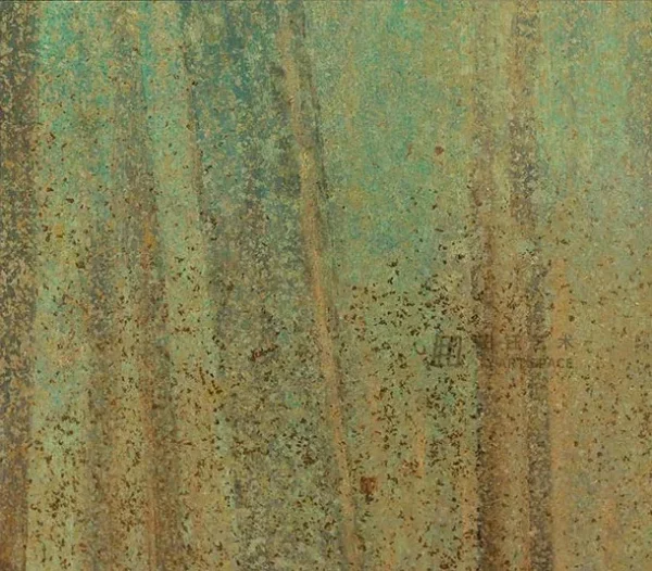 Misty Forest Panel Set of 4, 240 x 150 cm Overall in olive — detail