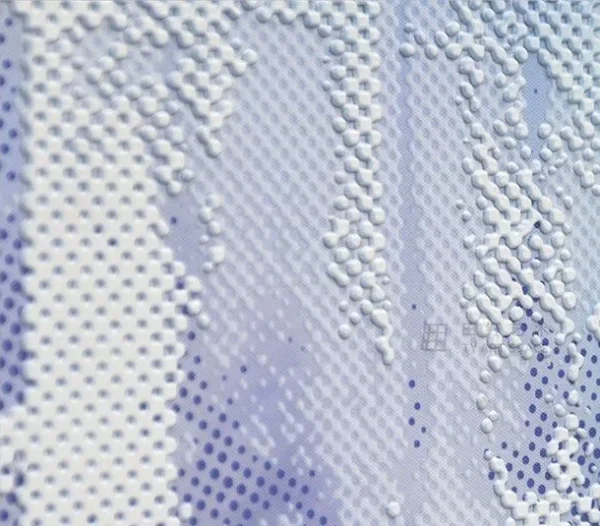 Blue City Lights Panel Set of 2, Second, 285 x 130 cm in blue — detail
