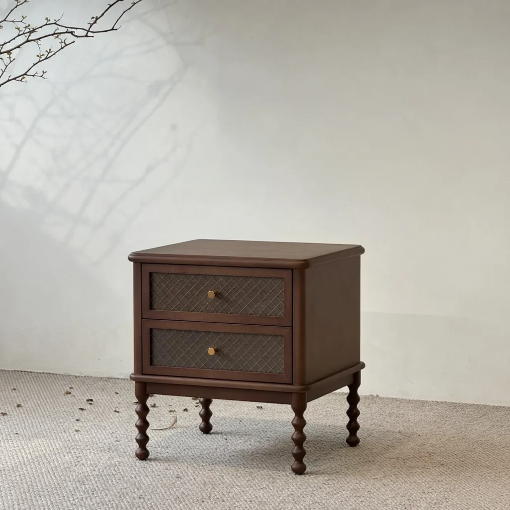 Walnut Mid Century French in walnut — front view