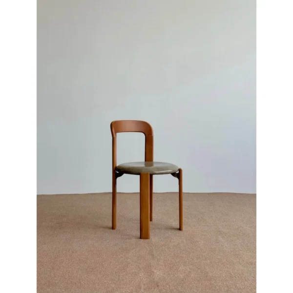 Walnut Sculpted Armchair in walnut — in a room setting