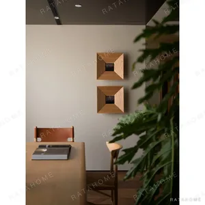Years Oak Pyramid Wall Frame, 45 cm in natural oak — in a room setting
