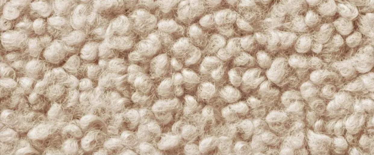 Bouclé loop texture close-up