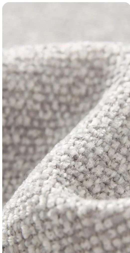 Soft chenille texture close-up