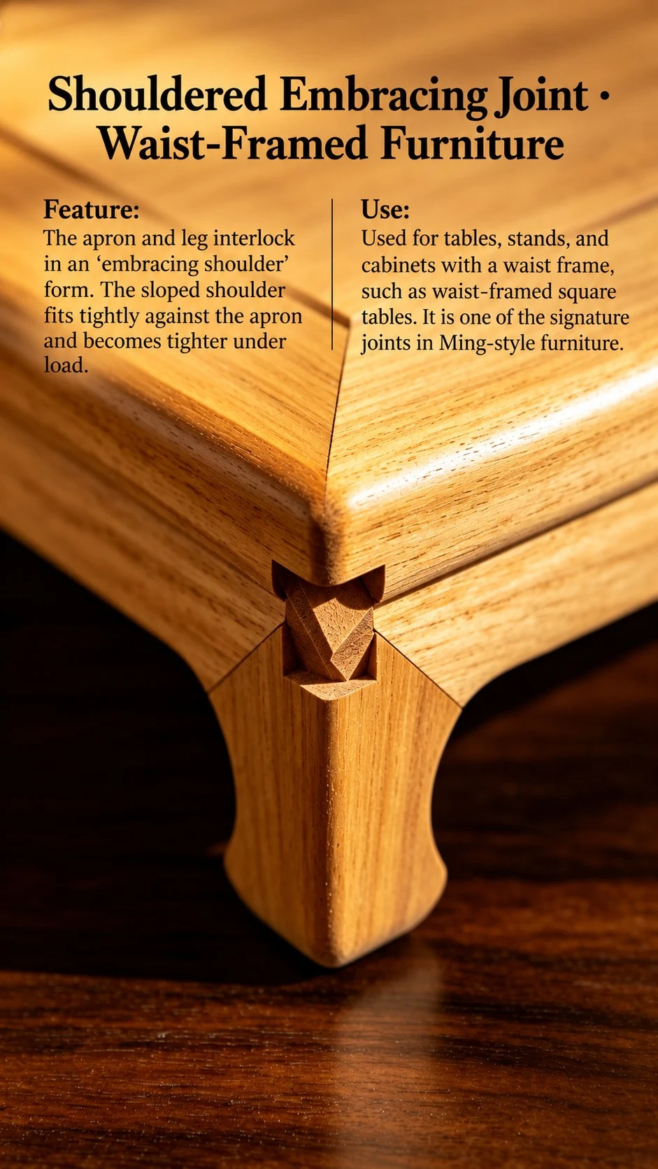 Shouldered embracing joint