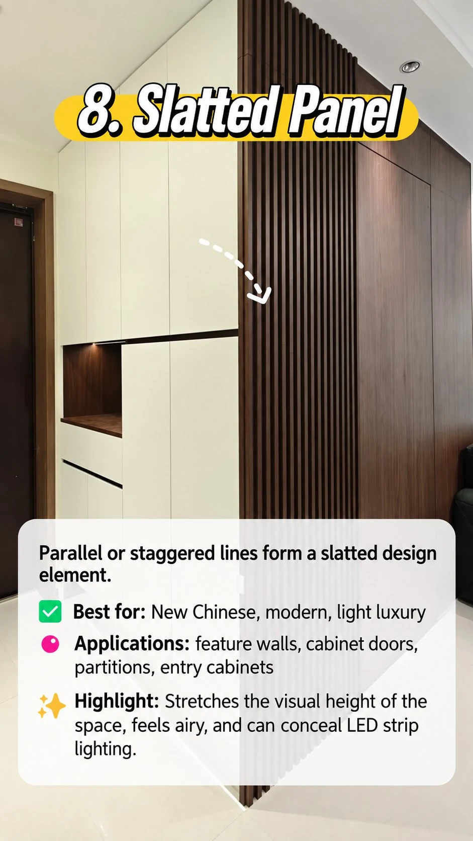 Slatted panel