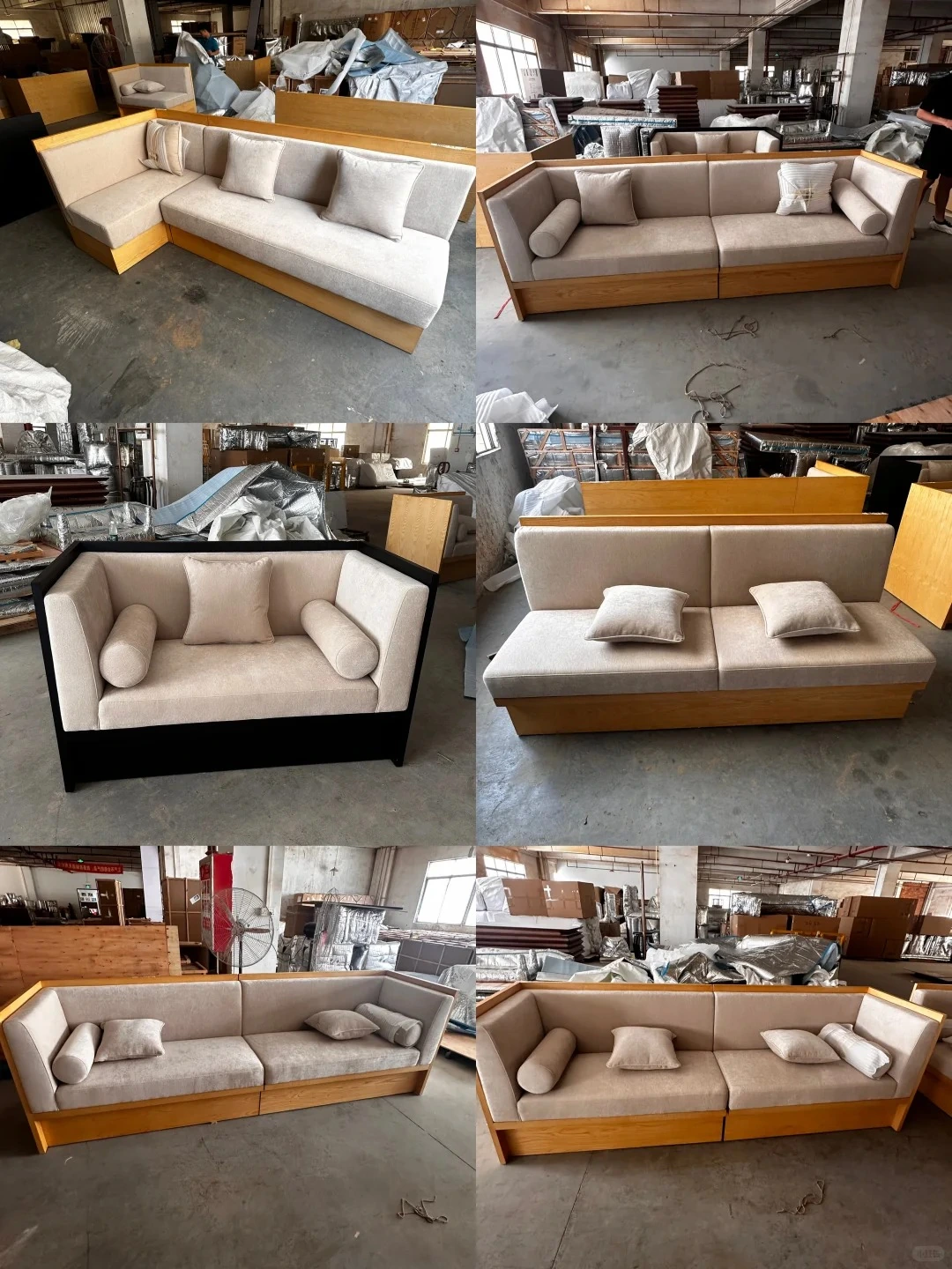 Sofa appearance comparison collage
