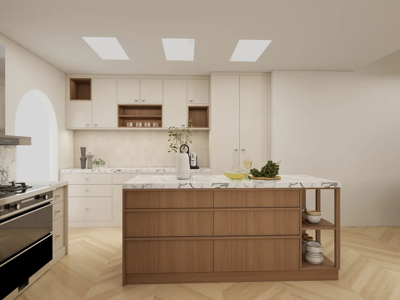 Kitchen island visualization