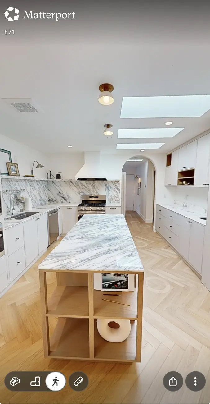 Completed kitchen cooking wall