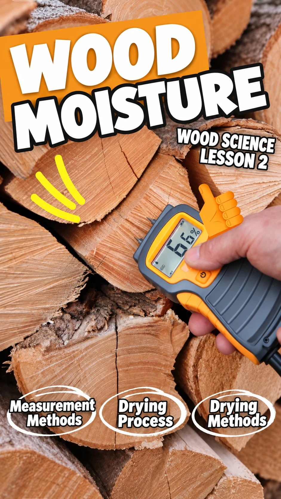 Wood moisture lesson 2.1: measurement, drying process and drying methods