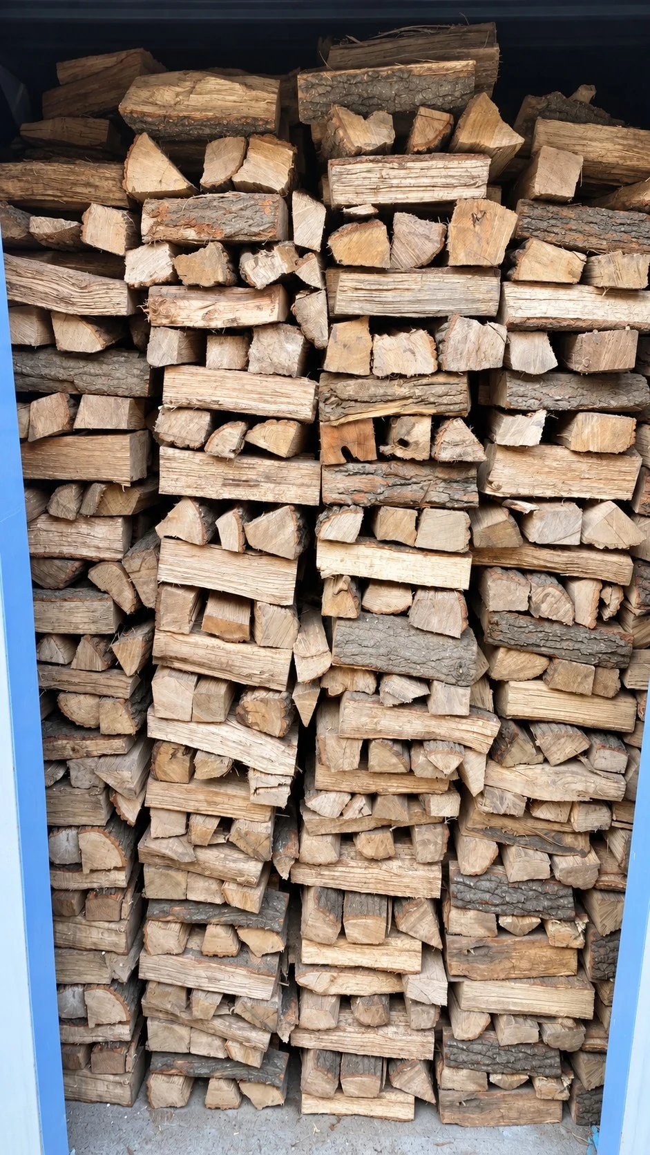 Stacked lumber prepared for controlled drying