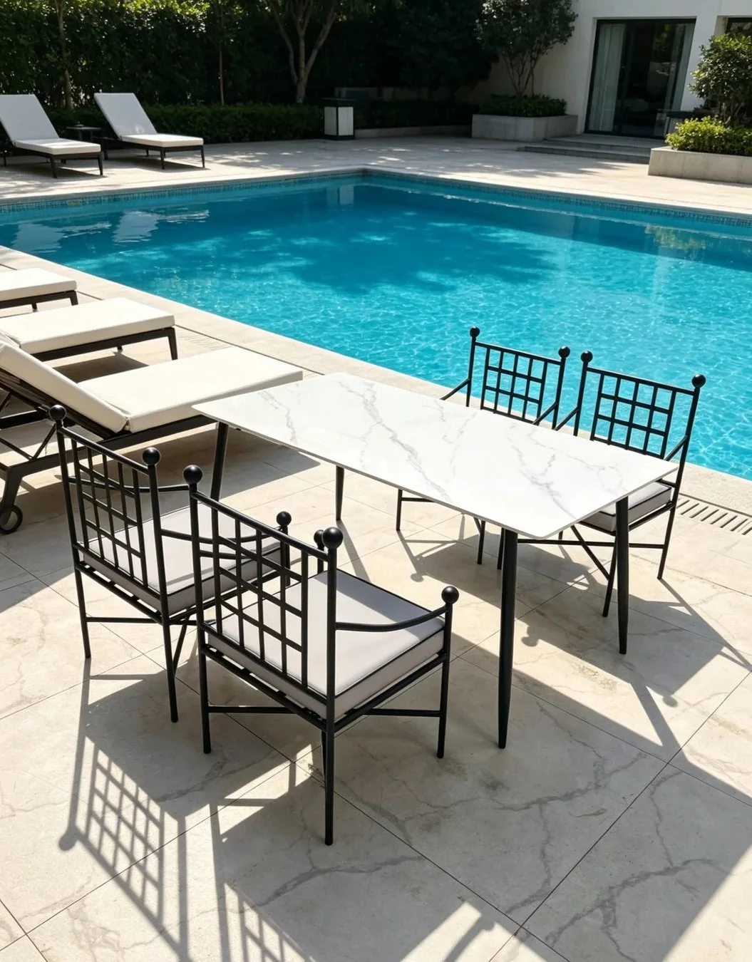 Outdoor iron frames need disciplined coating, weld protection and maintenance around exposed joints.