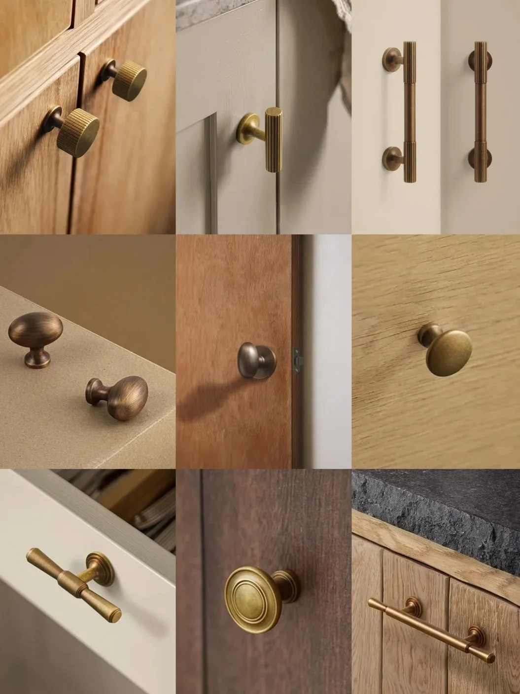 Hardware is one of the most efficient ways to introduce brass into a whole-home material palette.