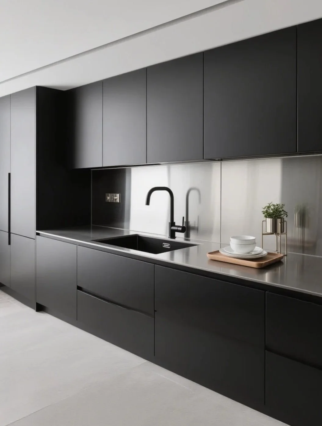 Indoors, stainless steel performs especially well where moisture, cleaning and a minimal look meet.
