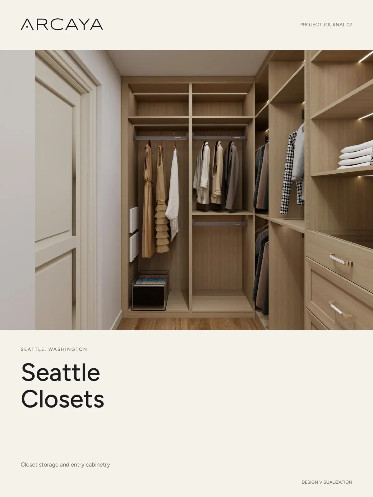 Seattle custom walk-in closet project