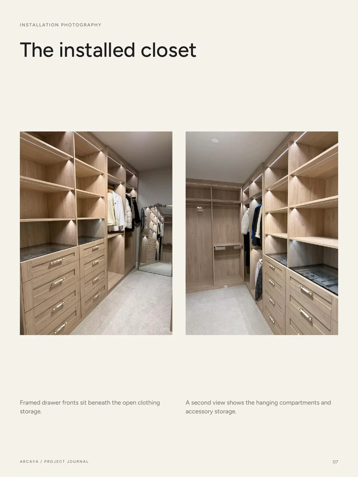 Installed custom walk-in closet in Seattle