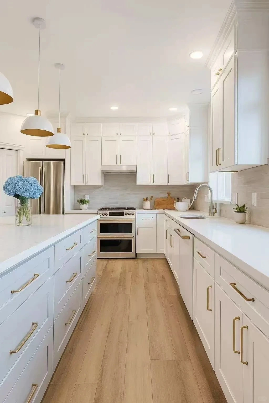 Matching cabinet runs should be judged together because small color or reveal differences become more obvious side by side.